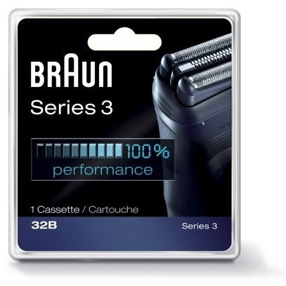 Braun SensoFoil, Series 3 Replacement Black Shaver Heads 32B Foil and  Cutter Set Cassette.