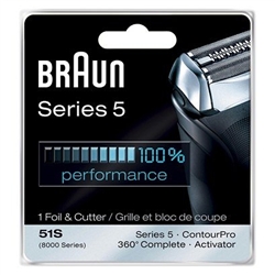 Braun 51S Replacement Shaving Heads for Activator, 360 Complete